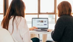 reading on the computer